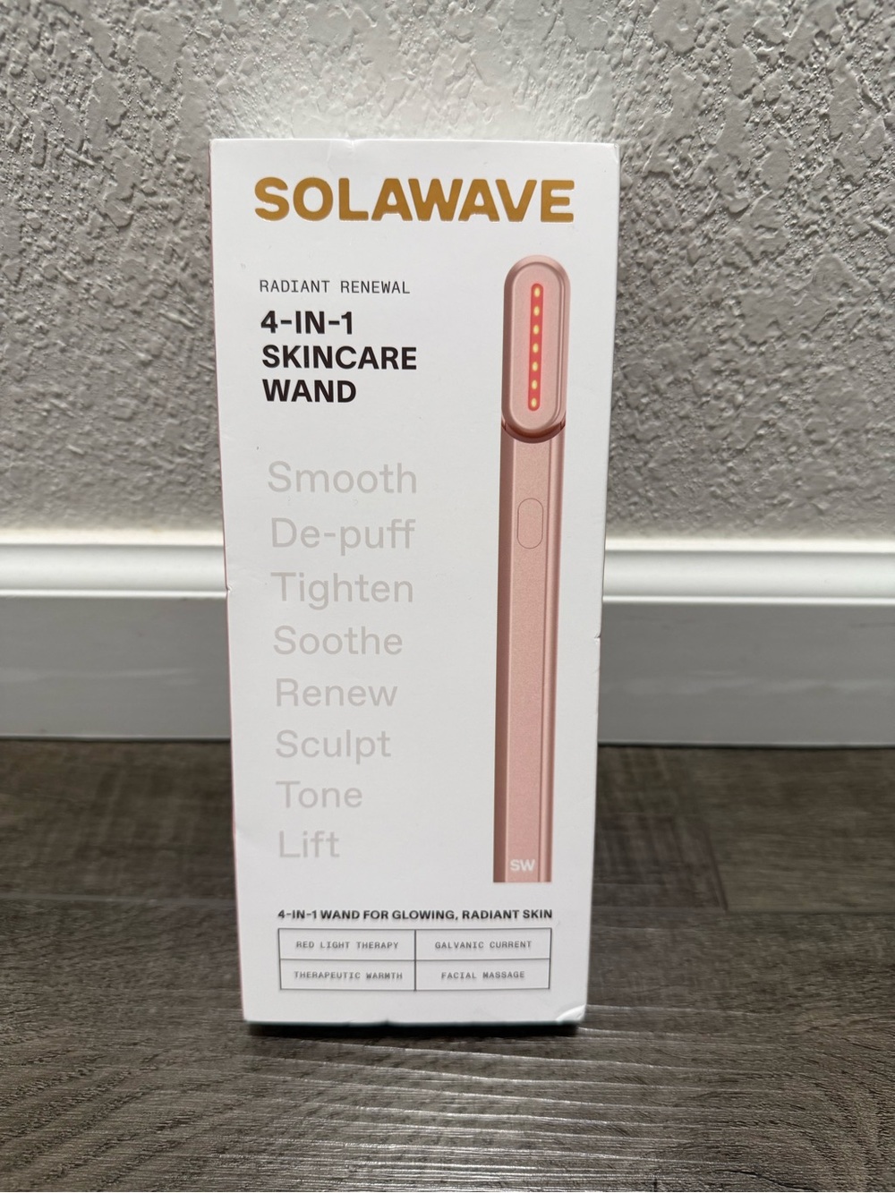 SolaWave 4-IN-1 Radiant Renewal Skincare Wand Rose Gold BRAND NEW